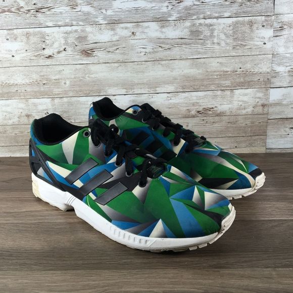 adidas zx flux green mens